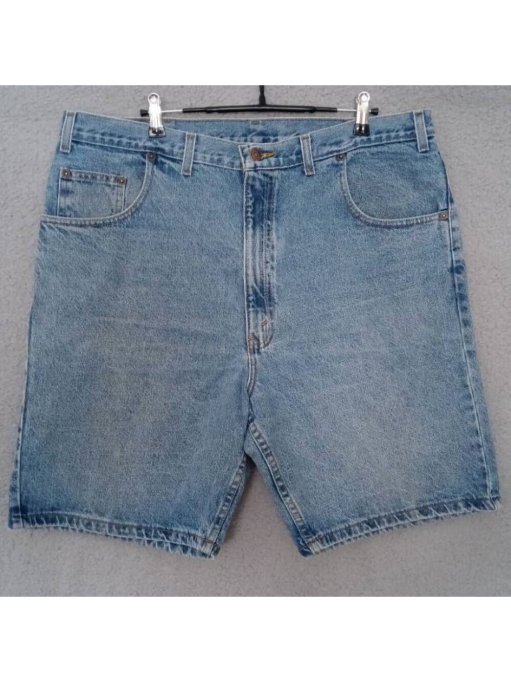 Arizona Jean 40 Jean Shorts 9 Inseam Relaxed Fit Cotton Denim Light Wash
